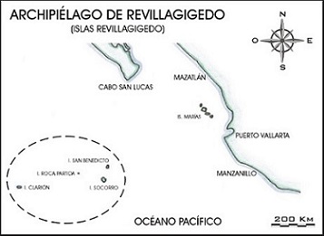archipi�lago de revillagigedo, ubicaci�n